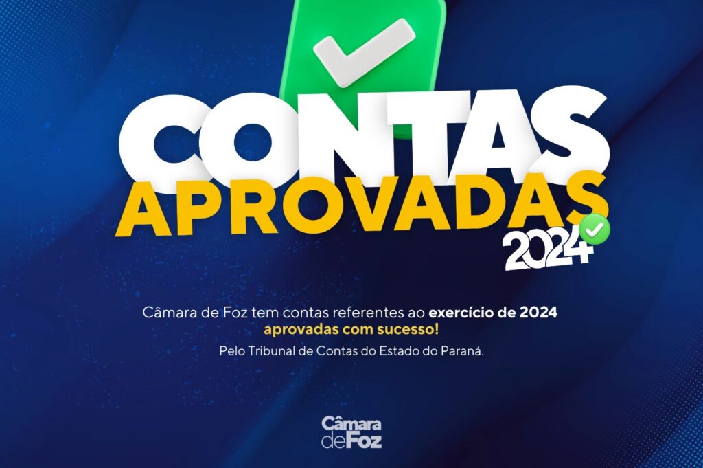 TCE-PR aprova as contas da Câmara de Foz de 2024