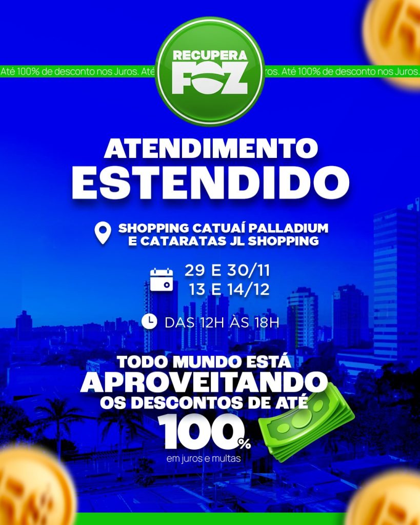 Zera Dívidas Foz! Aproveite os Descontos do RecuperaFoz e Comece 2026 no Azul!