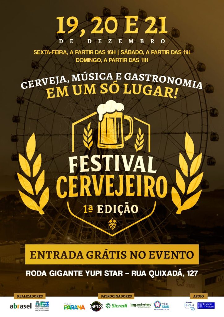 Festival Cervejeiro agita a Roda-Gigante de Foz do Iguaçu neste fim de semana