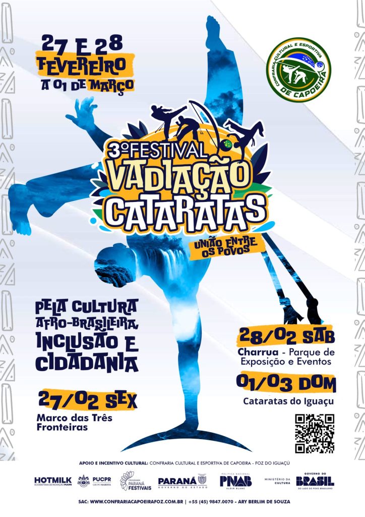 Festival Vadiação Cataratas leva mestres e celebra a cultura da capoeira em Foz do Iguaçu