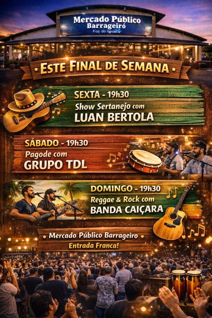 Circuito Cultural do Mercado Público Barrageiro tem programação musical no fim de semana