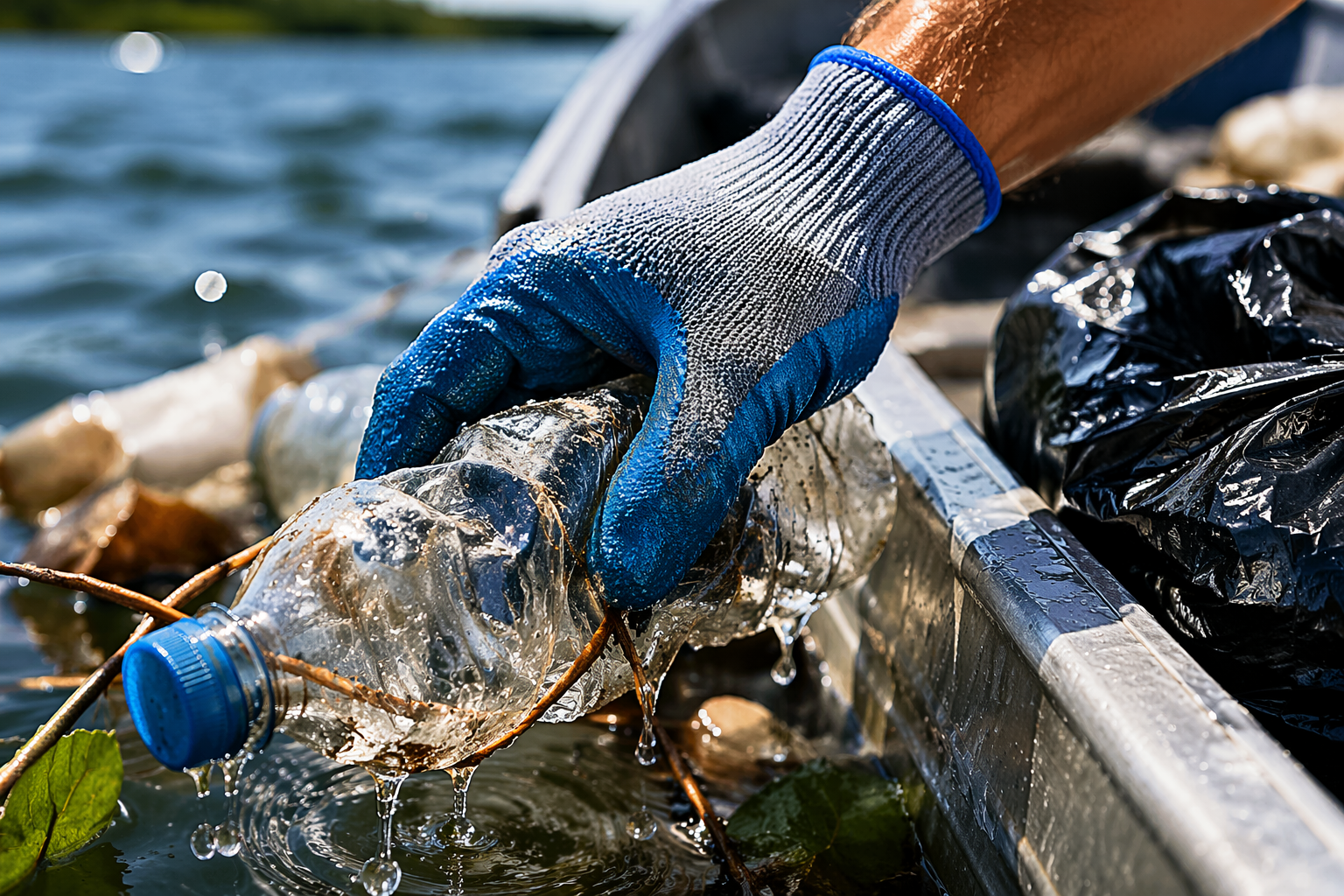 APEFOZ promove ação “Lago Limpo” no Lago de Itaipu em Foz do Iguaçu