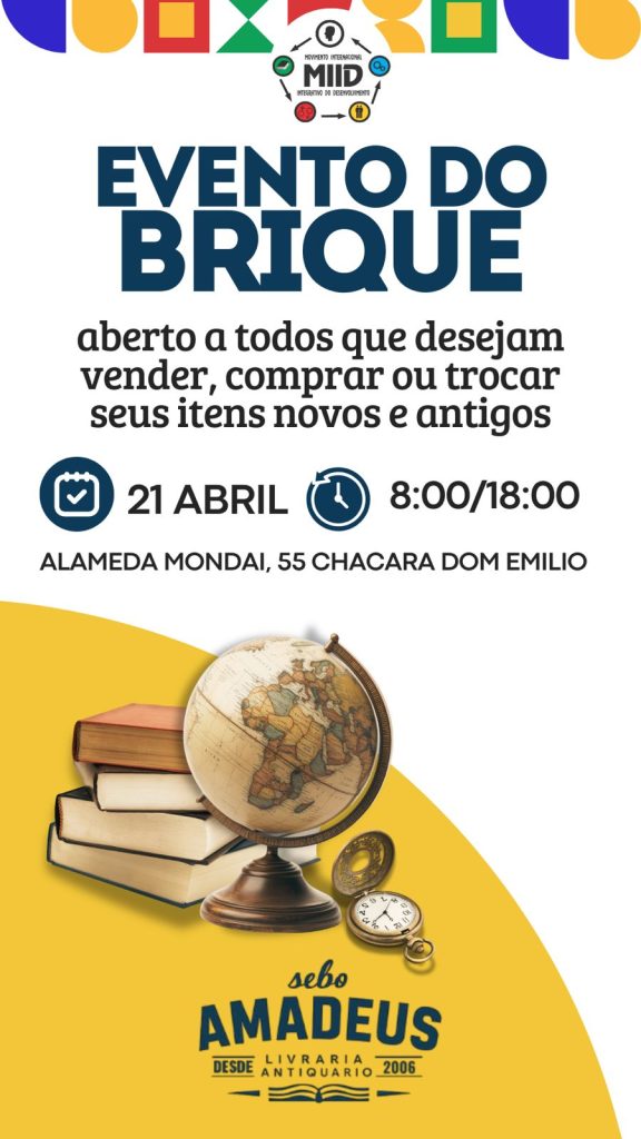 Evento do Brique: Feira de Trocas e Vendas Acontece Neste Dia 21 de Abril