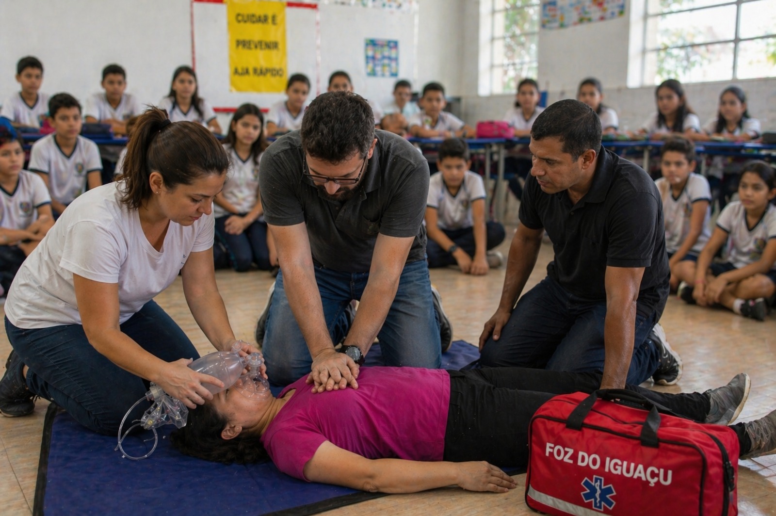 Lei Lucas em Foz do Iguaçu: Câmara Cobra Treinamento de Primeiros Socorros nas Escolas