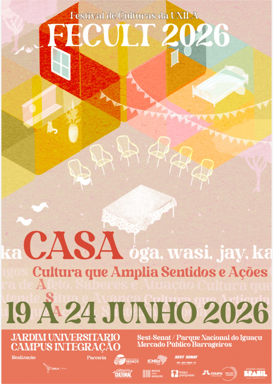 FeCult 2026: UNILA celebra a identidade latino-americana em Foz do Iguaçu