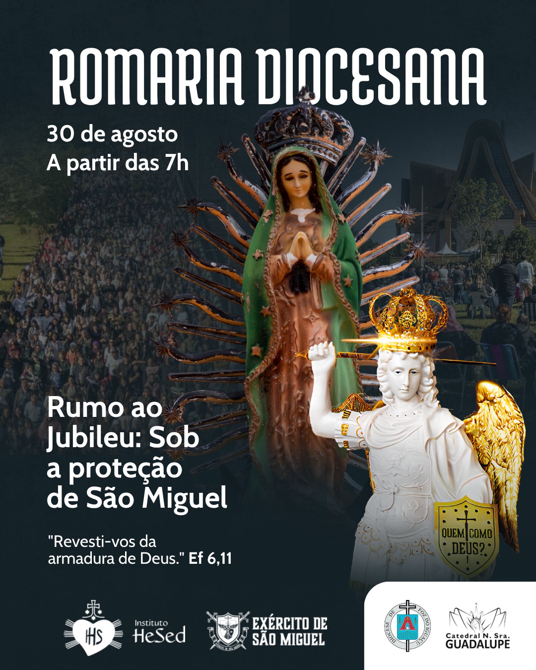 Diocese de Foz do Iguaçu será consagrada a São Miguel Arcanjo na 20ª Romaria Diocesana