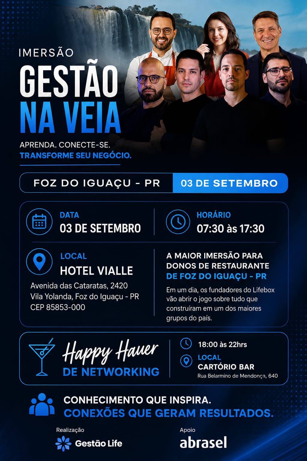 Imersão Gestão na Veia reúne empresários do setor gastronômico em Foz do Iguaçu