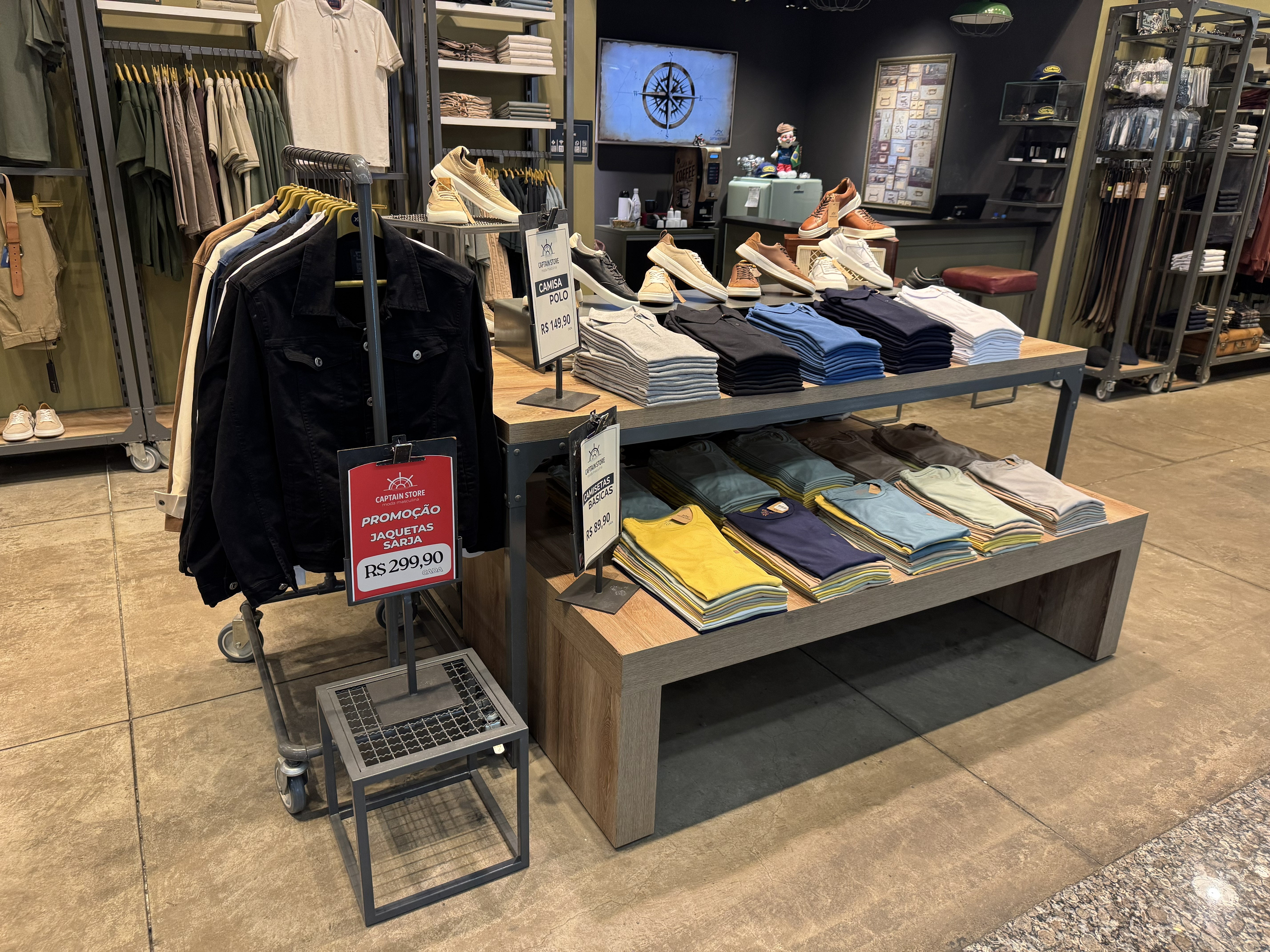roupas masculinas em Foz do Iguaçu.