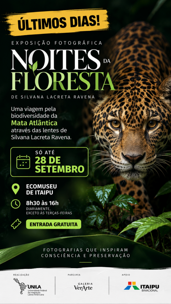 Exposição “Noites da Floresta” fica em cartaz até 28 de setembro no Ecomuseu