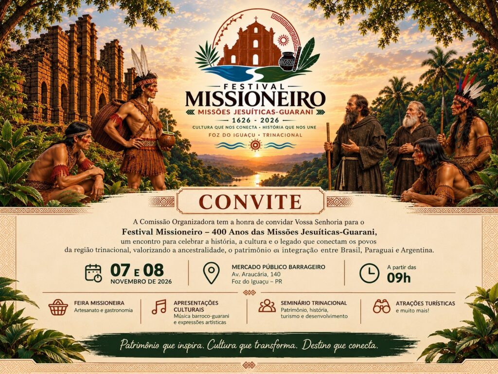 Foz do Iguaçu celebra 400 anos das Missões Jesuíticas com festival gratuito