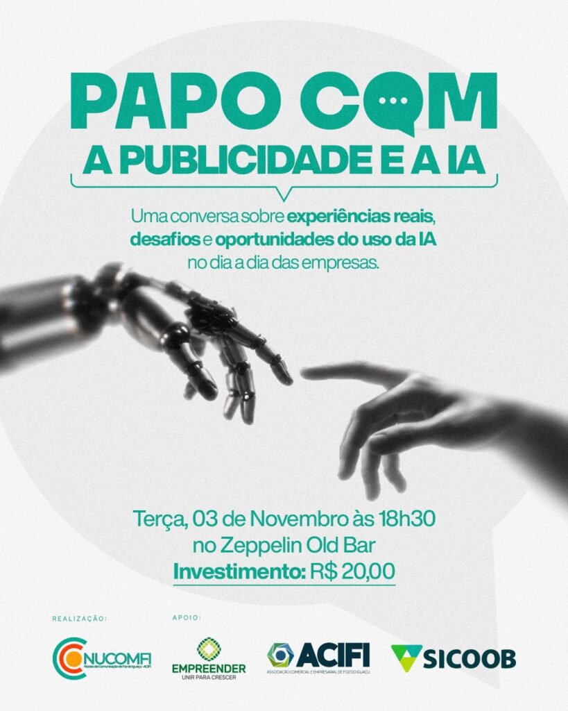 PAPOCOM debate o uso da inteligência artificial na publicidade em Foz do Iguaçu
